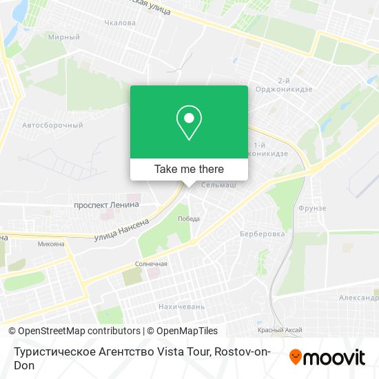 Туристическое Агентство Vista Tour map