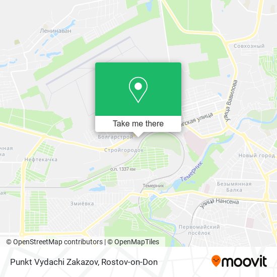 Punkt Vydachi Zakazov map