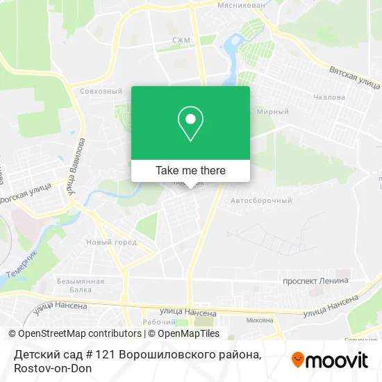 Детский сад # 121 Ворошиловского района map