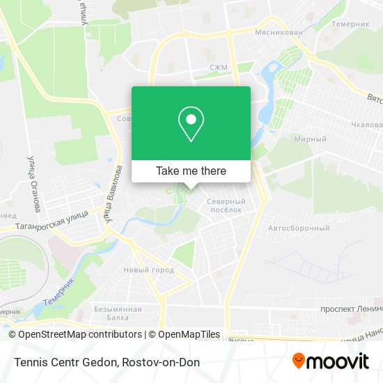 Tennis Centr Gedon map