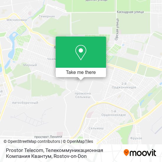 Prostor Telecom, Телекоммуникационная Компания Квантум map