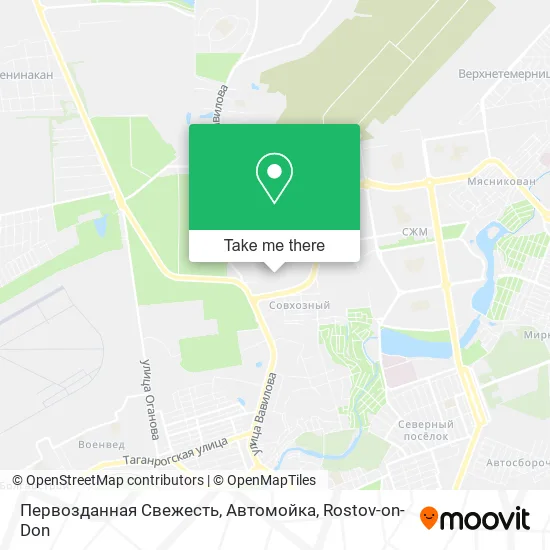 Первозданная Свежесть, Автомойка map