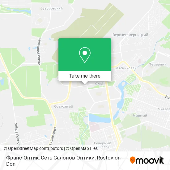 Франс-Оптик, Сеть Салонов Оптики map