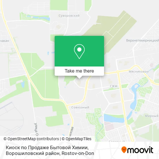 Киоск по Продаже Бытовой Химии, Ворошиловский район map