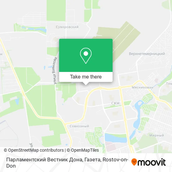 Парламентский Вестник Дона, Газета map
