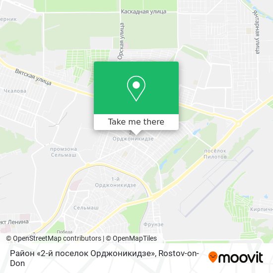 Район «2-й поселок Орджоникидзе» map