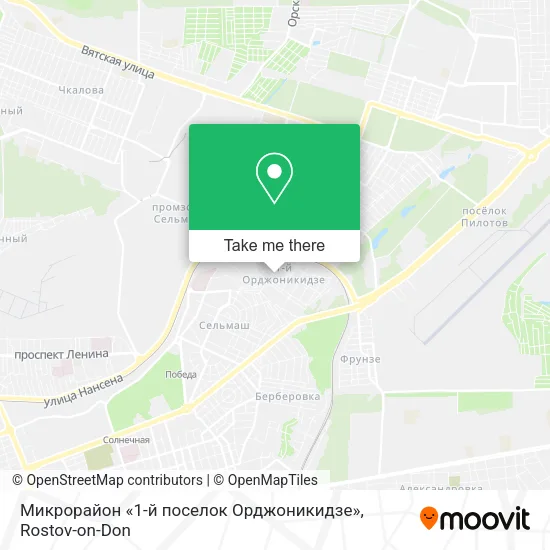 Микрорайон «1-й поселок Орджоникидзе» map