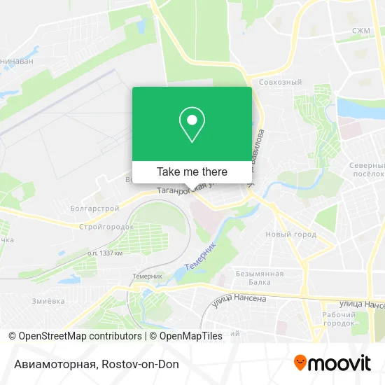 Авиамоторная map