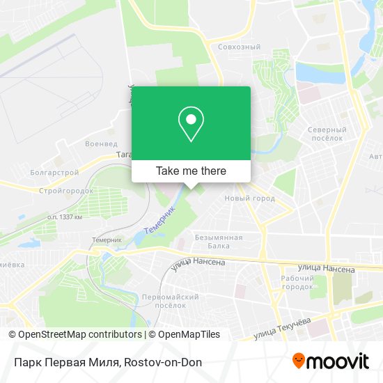 Парк Первая Миля map