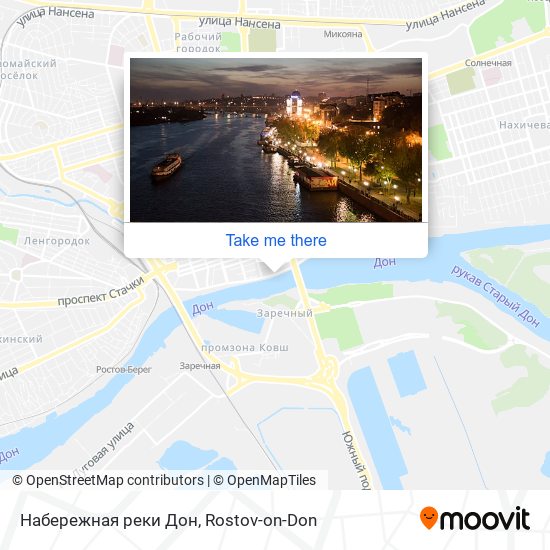 Набережная реки Дон map