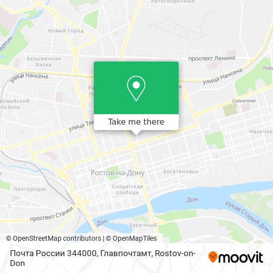 Почта России 344000, Главпочтамт map