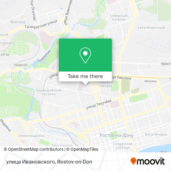 улица Ивановского map
