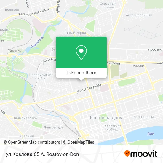 ул.Козлова 65 А map