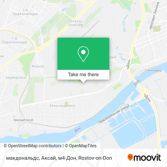 макдональдс, Аксай, м4-Дон map