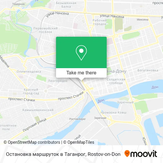 Остановка маршруток в Таганрог map