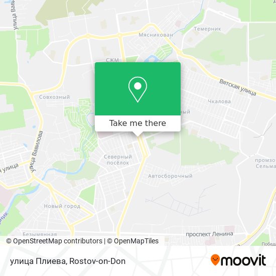 улица Плиева map