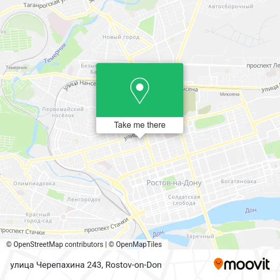 улица Черепахина 243 map