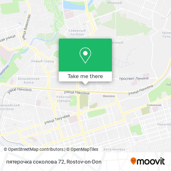 пятерочка соколова 72 map