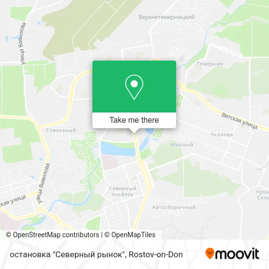 остановка "Северный рынок" map
