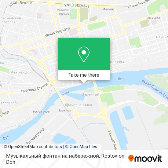 Музыкальный фонтан на набережной map