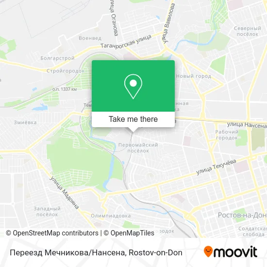 Переезд Мечникова/Нансена map