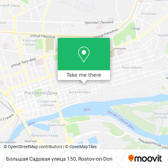 Большая Садовая улица 150 map