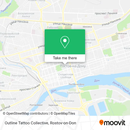 Outline Tattoo Collective map