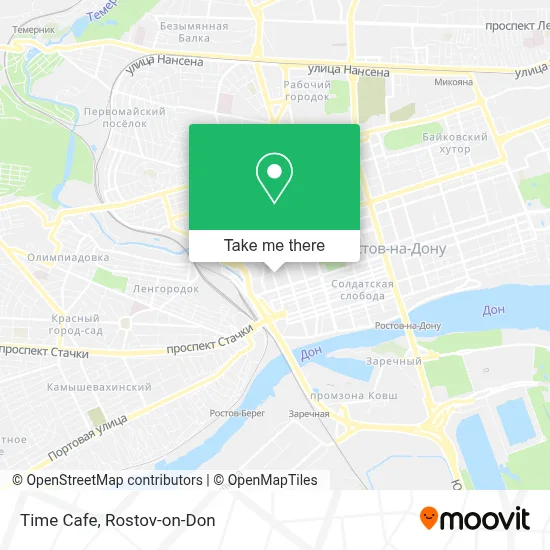 Time Cafe map