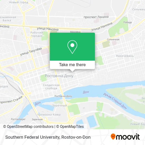 Southern Federal University map
