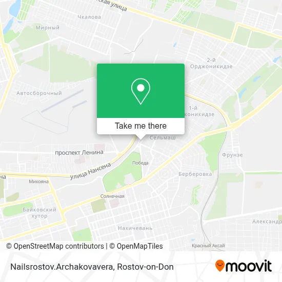 Nailsrostov.Archakovavera map