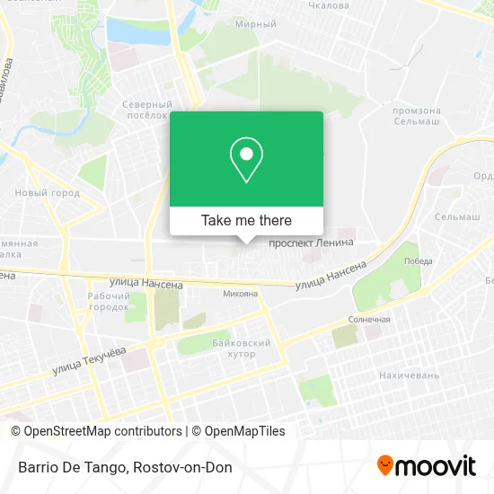 Barrio De Tango map