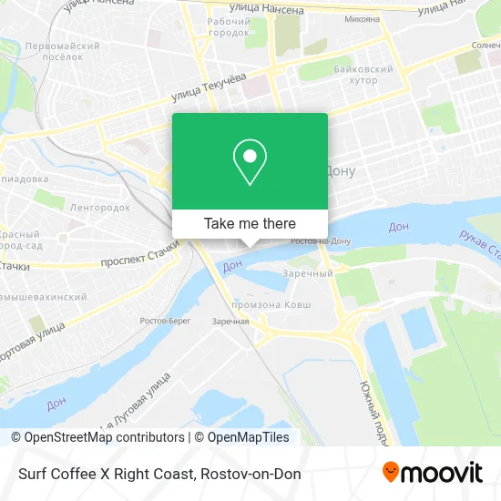 Surf Coffee X Right Coast map
