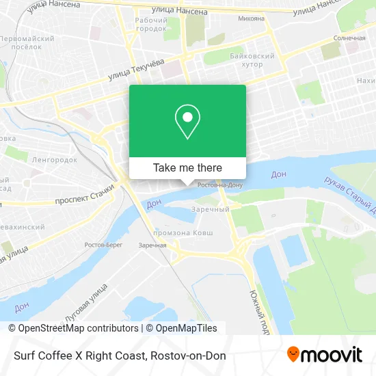 Surf Coffee X Right Coast map