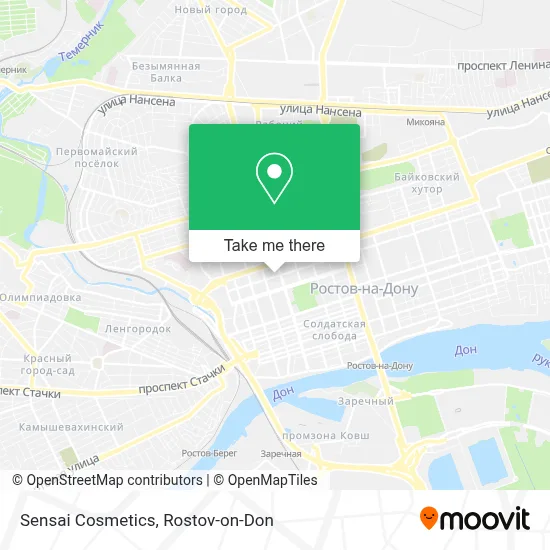 Sensai Cosmetics map
