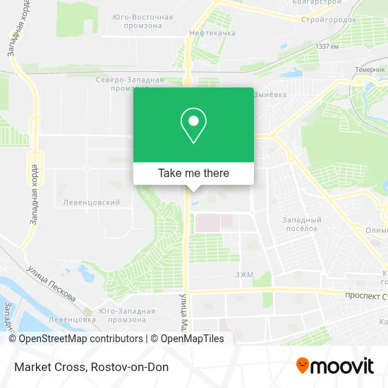 Market Cross map