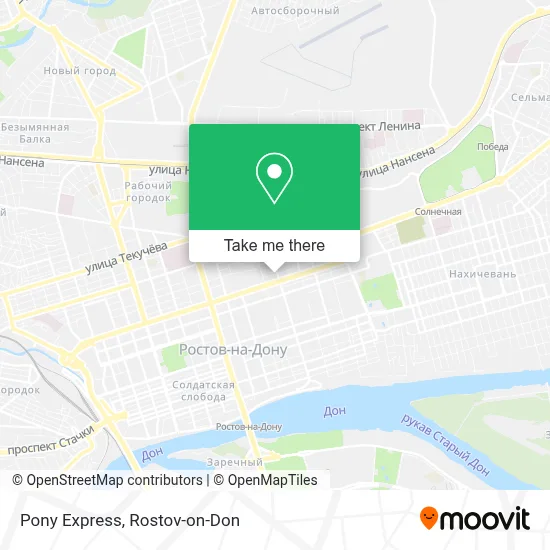 Pony Express map