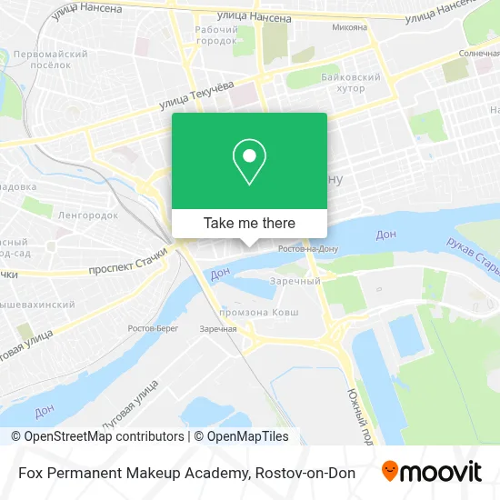Fox Permanent Makeup Academy map