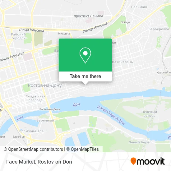 Face Market map
