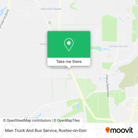 Man Truck And Bus Service map
