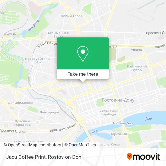 Jacu Coffee Print map