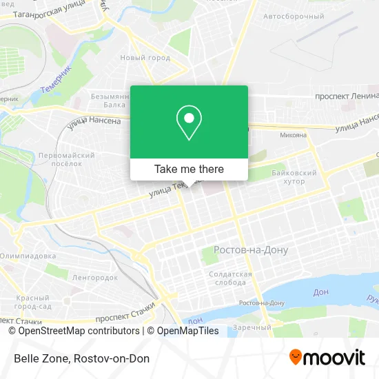 Belle Zone map
