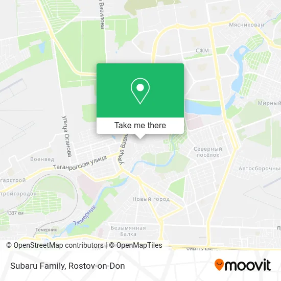 Subaru Family map