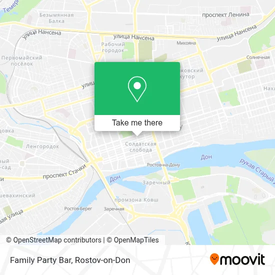 Family Party Bar map