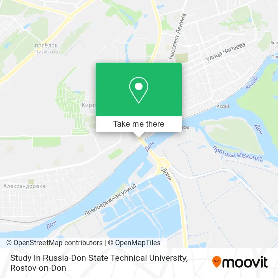 Study In Russia-Don State Technical University map