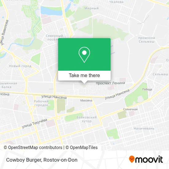 Cowboy Burger map