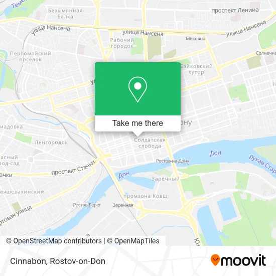 Cinnabon map