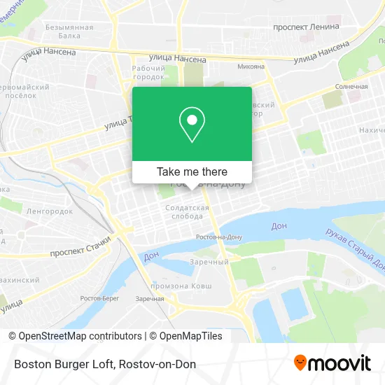 Boston Burger Loft map