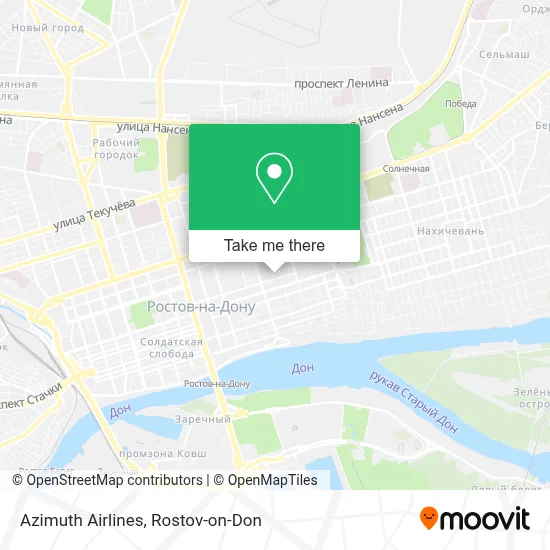 Azimuth Airlines map