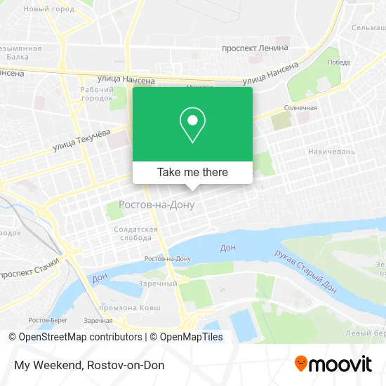 My Weekend map