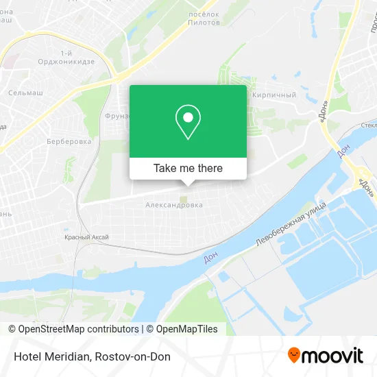 Hotel Meridian map